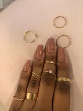 IPARAM-Conjunto de anillos de plata y oro para mujer, sortija de dedo torcida con lazo de corazón Vintage, nudillos, joyería femenina, regalos de boda, 2019