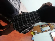 Plaid Skirt Pleated Harajuku School-Girl High-Waist Korean Plus-Size Women Zipper Sexy