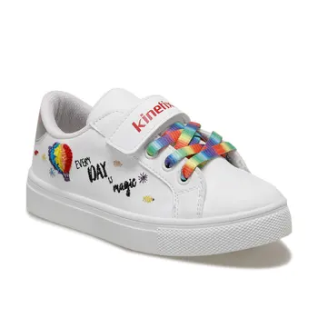 

FLO GANGES White Female Child Sneaker Shoes KINETIX