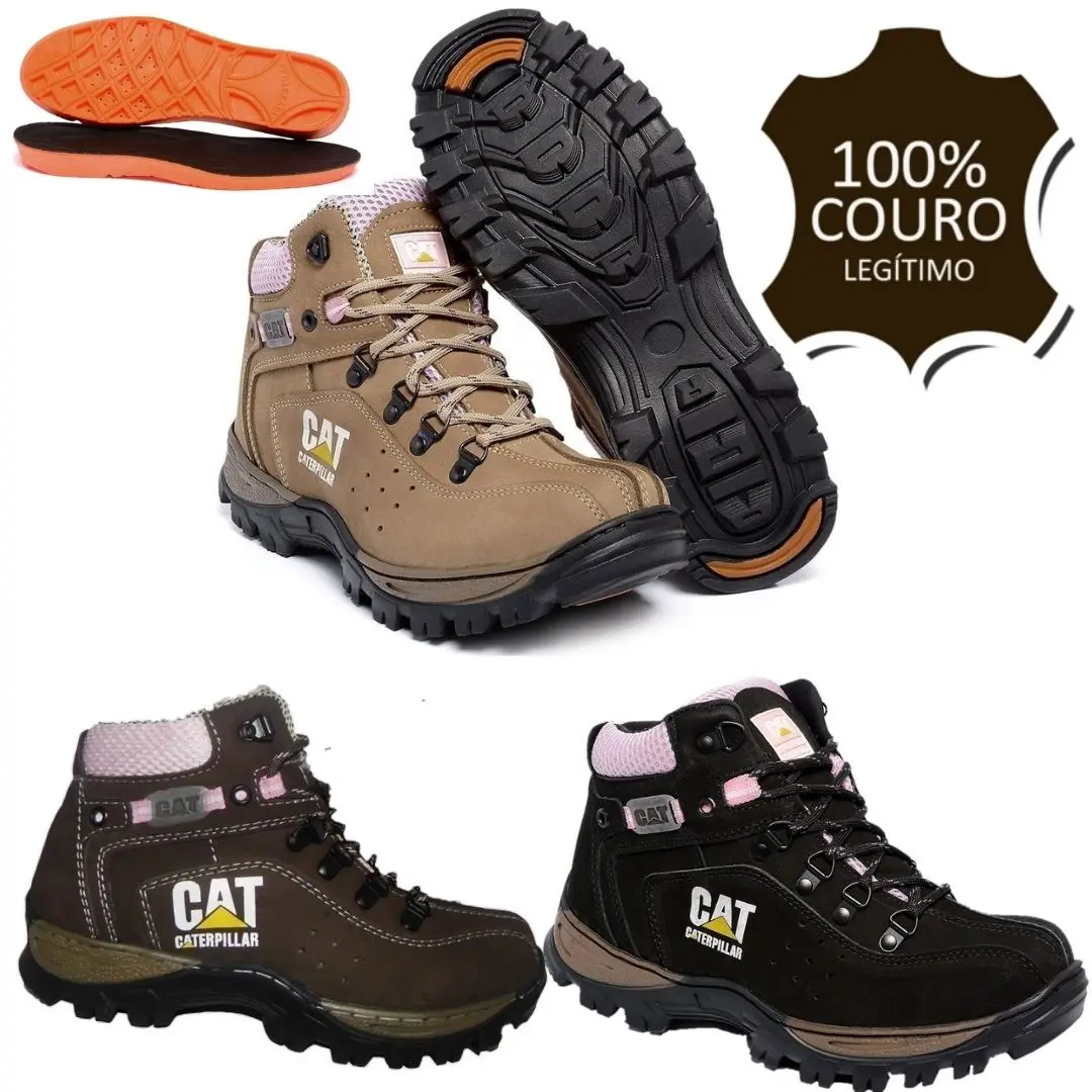 Caterpillar Men's Boot 100% Long Cano Leather C/ Gel - AliExpress