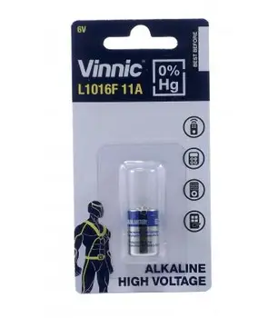 

Pila Vinnic bateria original Alcalina Especial MN11 6V en blister 1X Unidad