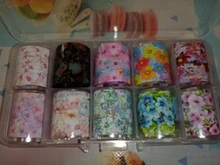 CHNRMJL-Lámina de transferencia de manicura holográfica, pegatinas adhesivas en envoltorios de papel AB, estrellado, accesorios de decoración de uñas