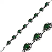 Merve серебряный подлинный женский браслет Hurrem Sultan