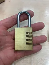 Padlock Combination-Lock Room-Suitcase Number Security-Tool Brass Mini 4-Digits Travel