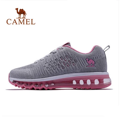 CAMEL/мужские кроссовки для бега с воздушной подушкой; Легкие кроссовки; спортивная обувь для взрослых; спортивная обувь для занятий спортом на открытом воздухе - Цвет: 674Gray-Female