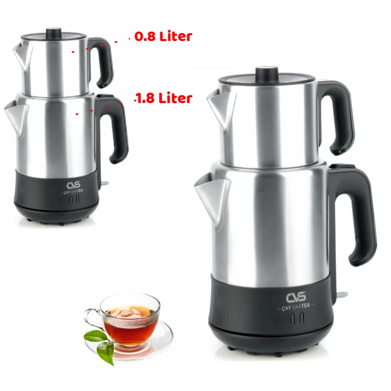 

NEW BEST PRICE ! STAINLESS Automatic Tea Maker Turkish Electric Samawar Teapot Shay Chay Tea Samovar Brewing Machine FREE SHIP