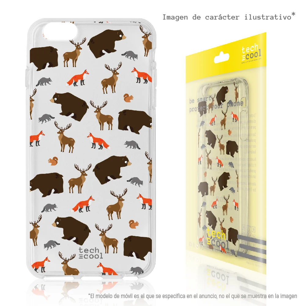 FunnyTech®Силиконовый чехол для IPhone 7 Plus/7 Plus L Patron animal various прозрачный