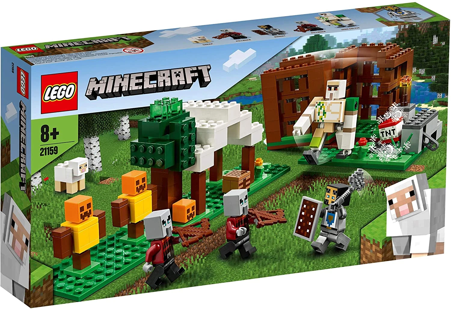 Lego Minecraft-the Post Of Looters, Toy Construction To Recreate The  Adventures Of The Game, 21159 1028713 - Card Model Building Sets -  AliExpress