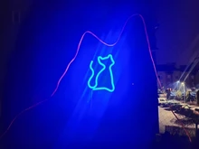 Wall-Lamp Art-Decorative-Lights Neon-Sign Holiday-Lighting LED Plastic Xmas-Party Baby