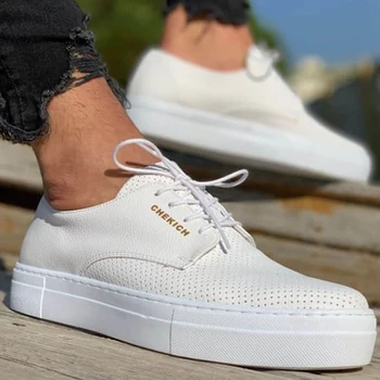 

7 Different Colors Sneakers For Men Orthopedic Chekich Casual shoes Walking Shoes Comfortable Flexible Fashion Leather Tennis Wedding Comfort Unisex Lightweight Casual Running Shoes Tennis Breathable Matt Brown White