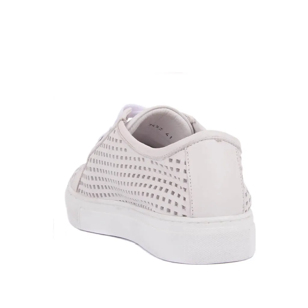 Sail-lakers sapatos masculinos de couro branco