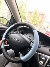 Protector para volante de coche 38CM de microfibra de cuero de la PU funda de volante para mujeres 15 pulgadas cubierta de volante para golf/bmw funda volante coche capas volantes de carro cubre volante auto cubre vola