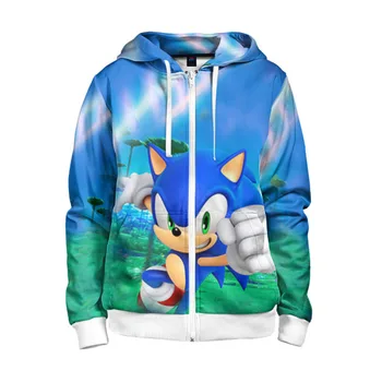 

Children's sweatshirt 3D with zipper sonic boom