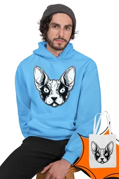 

Angemiel Wear Sifenks Blue Men 'S Hooded Sweatshirt Bags Kombin