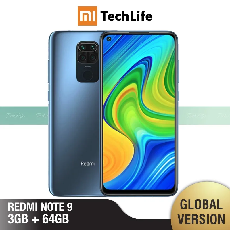Global Version Xiaomi Redmi Note 9 3GB RAM 64GB ROM NFC (Brand New / Sealed) redminote9, note9, Smartphone mobile Global Version Xiaomi Redmi Note 9 3GB RAM 64GB ROM NFC (Brand New / Sealed) redminote9, note9, Smartphone mobile