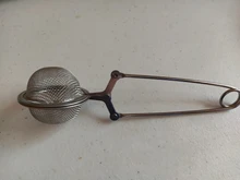 Strainer Spoon INFUSER-FILTER Stainless-Steel Mesh-Ball Handle Tea Metal Squeeze Creative