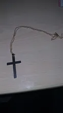 Colgante cruzado Vintage de aleación de Zinc para hombre y mujer, gargantilla de cadena negra clásica Punk, joyería