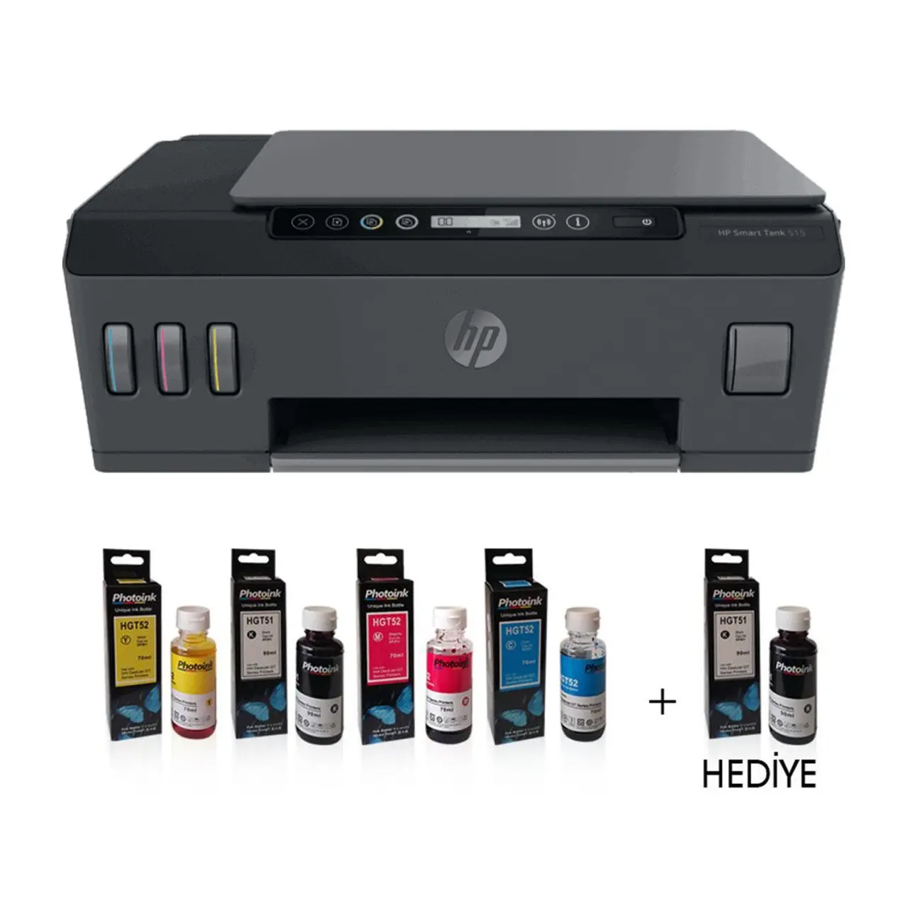 Photoink Hp Smart Tank 500 Copier Scanner Color Tank Printer 4