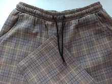 Plaid Pants Trousers Joggers Harajuku Women Streetwear Korean-Style Plus-Size Autumn