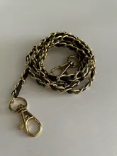 Bolso de hombro de 120cm correa de Metal de cuero bolso de mano cadena mujer reemplazo