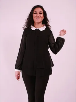 

Pregnant Pearl Detailed Chiffon Shirt