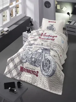 

Single Quilted Duvet Cover Set Made of 100% Cotton Yarn