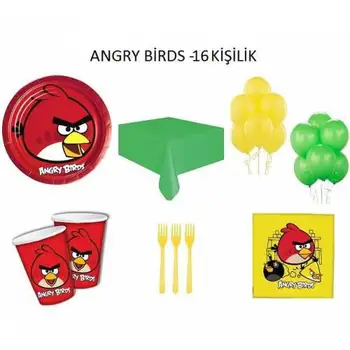 

Angry Birds Süper Parti Seti '' 16 Kişilik''