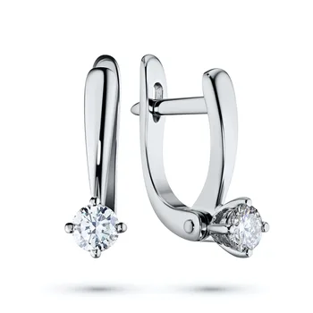 

Earrings in white gold with diamonds