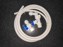 Válvula de bola de plástico para acuario válvula de bola recta de agua RO de 1/4 pulgadas, 3/8 pulgadas, conexión rápida de 1/4 pulgadas, macho, 3/8 pulgadas, hembra