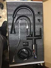 Kitchen Faucet FILTER Brushed Cold-Crane Nickel-Brass Rotatble with Pure-Water-Pull-Out-Style