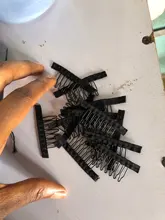 Alileader 12 unids/lote Peluca de pelo peluca tapa peines para extensiones y Clips con encaje para peluca Cap