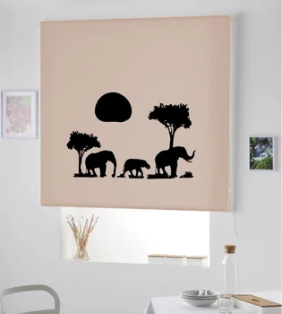

Blind Iroa roll with drawing/Horizon African! ROLLER BLINDS TRANSLUCENT! (LAND 100X175)