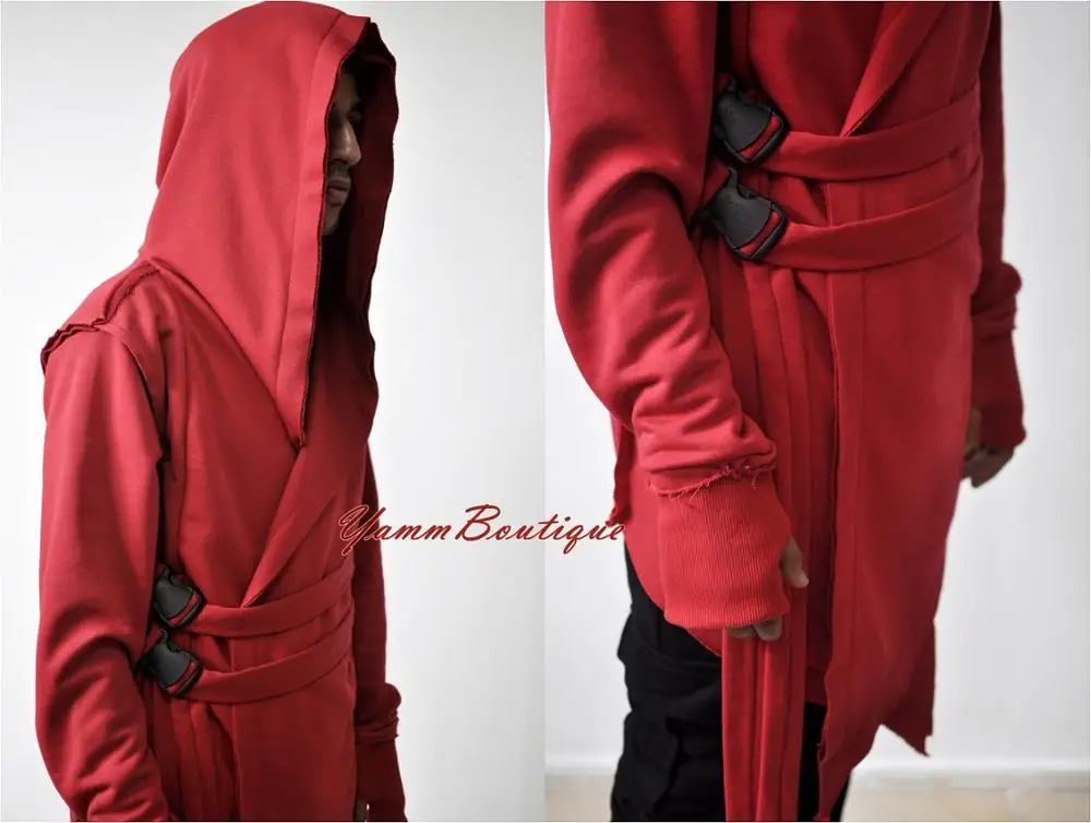 Assassin's Creed кардиган с капюшоном кимоно кибер Гота куртка, длинный Асимметричный панк Рок Звездные войны косплей городской пальто стимпанк Fut