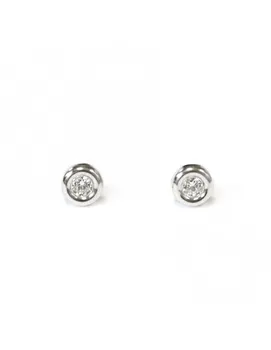 

Silver earrings Bebe or girl 3 mm Round
