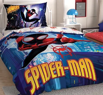 

100% Cotton Licensed Spiderman into The Spider Verse Duvet Cover Set bedding Duvet Cover Set for kids children,boy or girl