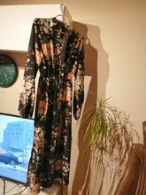 Autumn Winter Dot Bandage Dress Women Casual Ruffles V Neck High Waist Slim Print Long