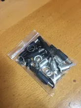 5 Juegos por lote, conector DC 5,5x2,1 5,5x2,5 30V 5A DC, enchufe hembra de montaje de interfaz, conector Jack, adaptador de terminales de cable 022B