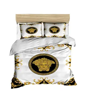 

100% Turkish Cotton Medusa Bedding, Greek Mythology Themed 3D Printed Duvet Cover Set, 3 Set, 220x230cm