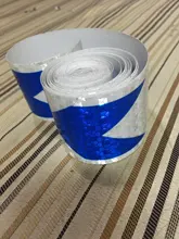 5cm * 300m cinta Reflectante coche decoración pegatinas de advertencia de coche de seguridad cinta Reflectante de película de Reflector pegatina para coche de estilo