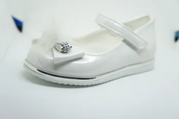 

2020 Kids Leather Shoes for Girls Flower Casual Glitter Children Girls Handmade White Pink Colors