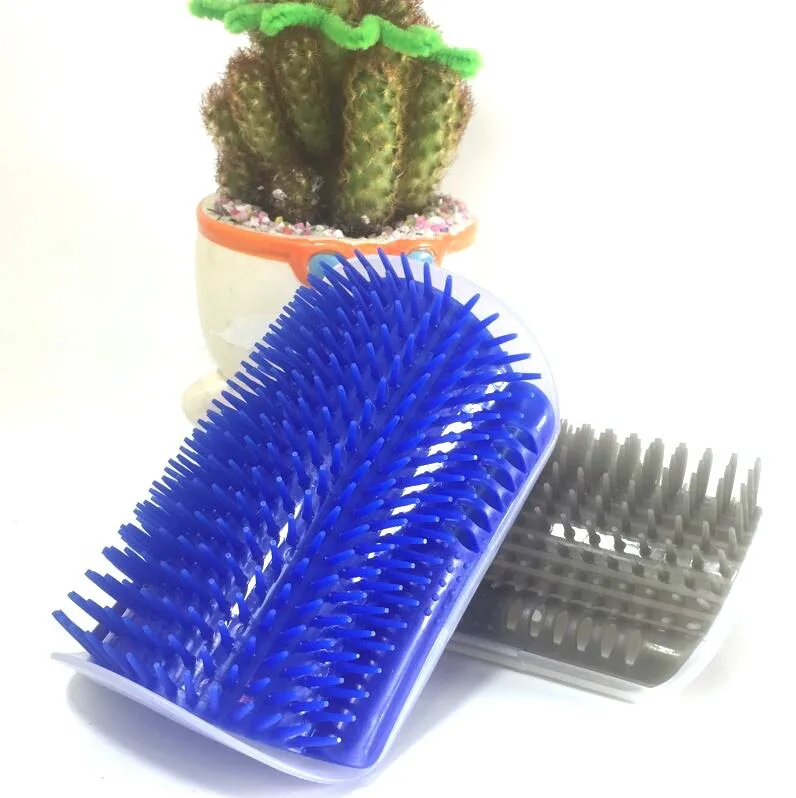 Cepillo de pelo para perros y gatos, herramienta de aseo del gato, peine para perros, dispositivo de masaje de corte de pelo con hierba gatera