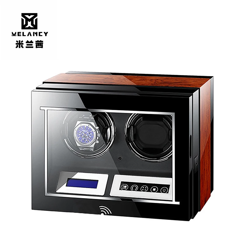 

2019 Watch Winder Holder Display Automatic Mechanical Watch Winding Box 2 slot