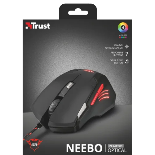 Игровая проводная мышь 21090 Trust GXT 111 до 2500 dpi 7 клавиш