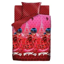 Детское покрывало стеганое Леди Баг 1.5 спальное(Разноцветный