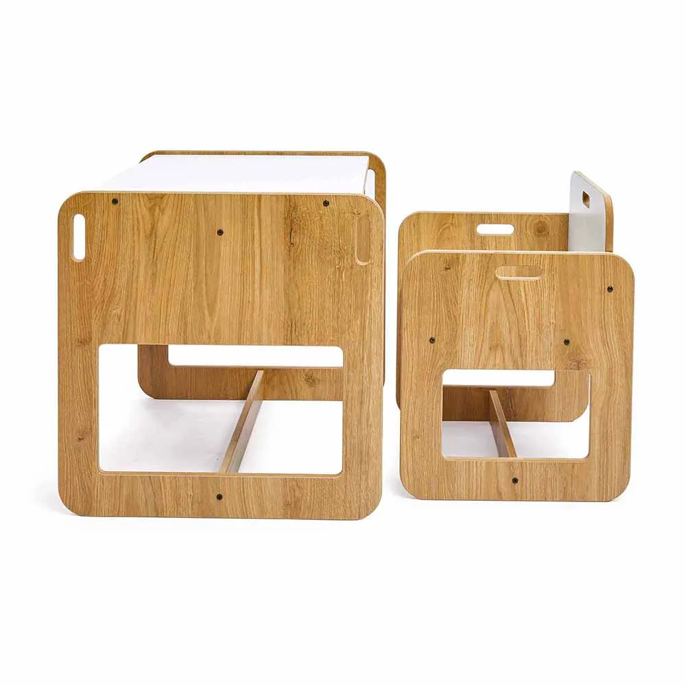 US $166.49 24 age Columbine Montessori table child table and chair set game working activity table children desk child furniture gift