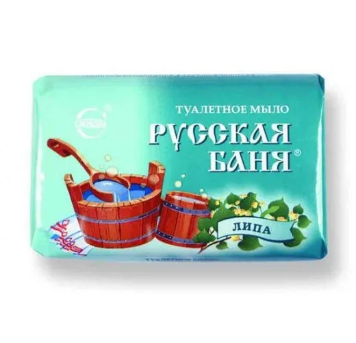 Туалентное мыло "ОРДИНАРНОЕ" Русская баня-липа