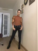 Skinny Jeans Denim Pants Double-Button Spring High-Waist Woman Mujer 