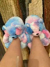 Zapatillas de casa afelpadas de oso de peluche para mujer, calzado para estar en casa, marrón, suave, antideslizante, de piel sintética, bonitas y esponjosas, Zapatillas de casa, cálido para invierno
