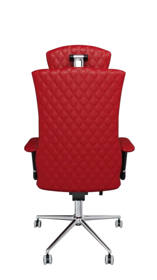 Офисное кресло KULIK SYSTEM ELEGANCE Красный Компьютерное кресло Облегчение и комфорт для спины 5 зон контроля позвоночника