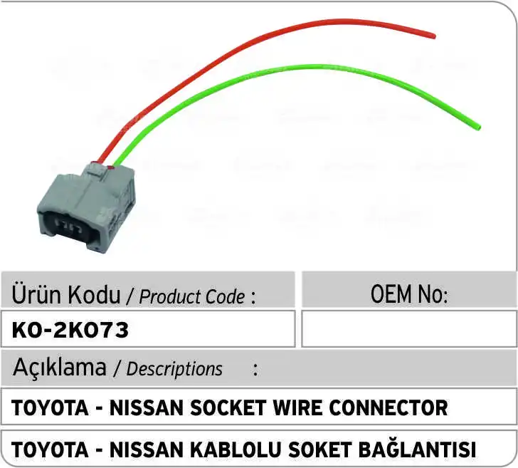Denso Common Rail Injector Plug (2 pins) for Toyota Nissan | Автомобили и мотоциклы